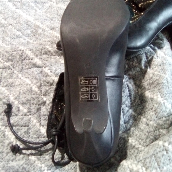 Ashros women's black gladiator heels. NWOT Size 9M - Picture 7 of 7